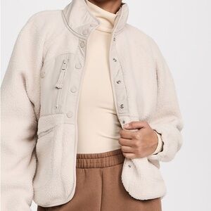 Women's Cream Fleece Jacket